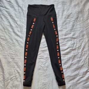PINK Victoria's Secret Houston Astros Black Leggings